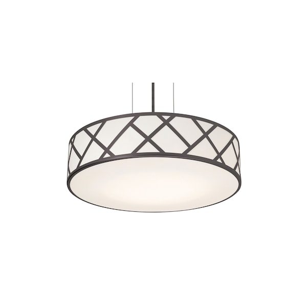 Afx Haven 17in. Medium Base Pendant, Black Finish HVNP17MBBK - main